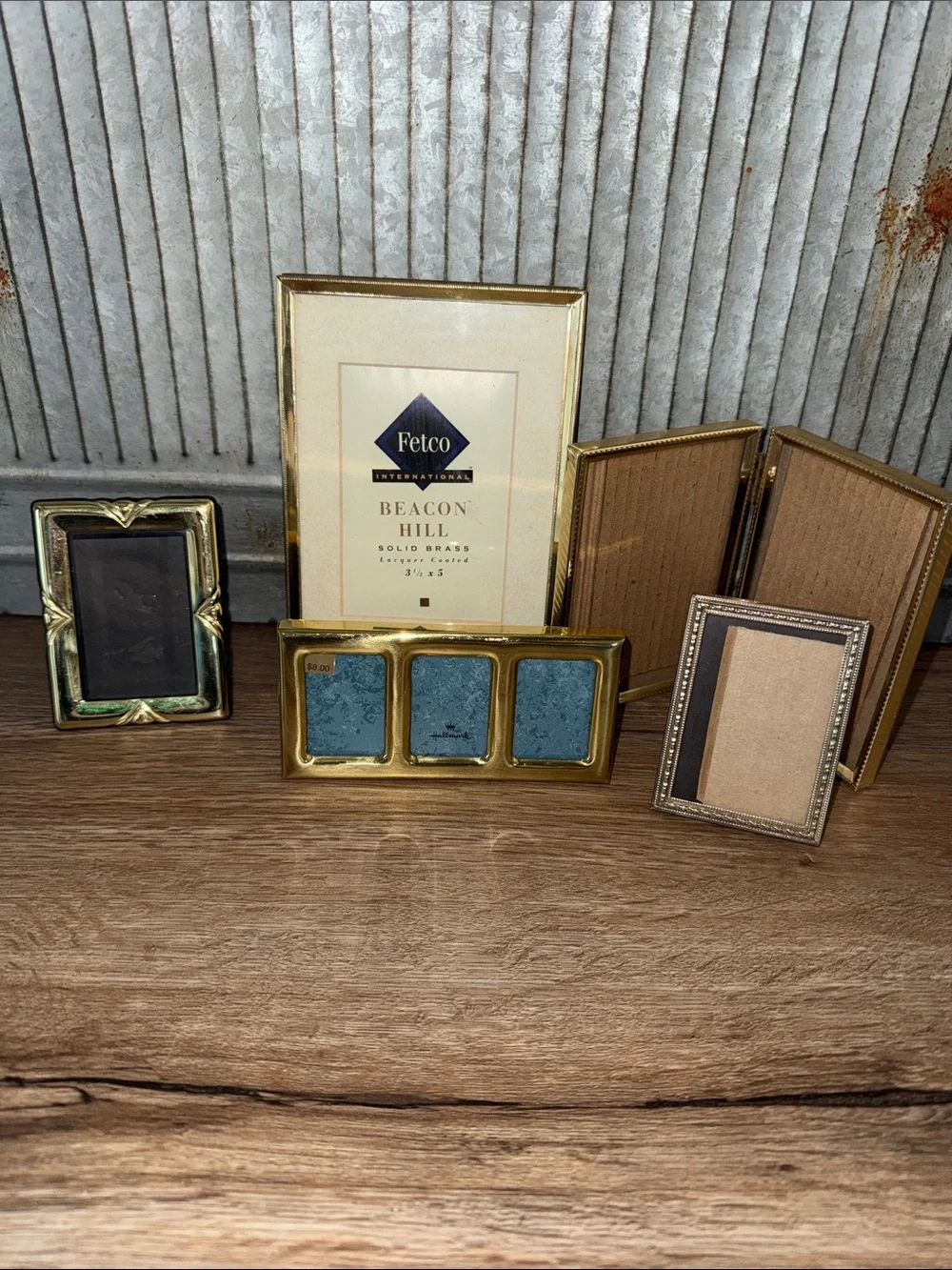 Vintage Brass and Gold Picture smaller Frames